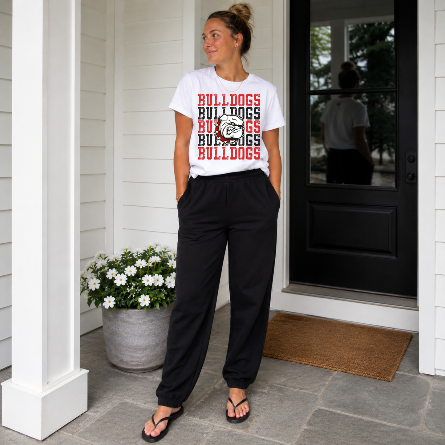 Bulldogs Repeated Mascot Spirit Tee