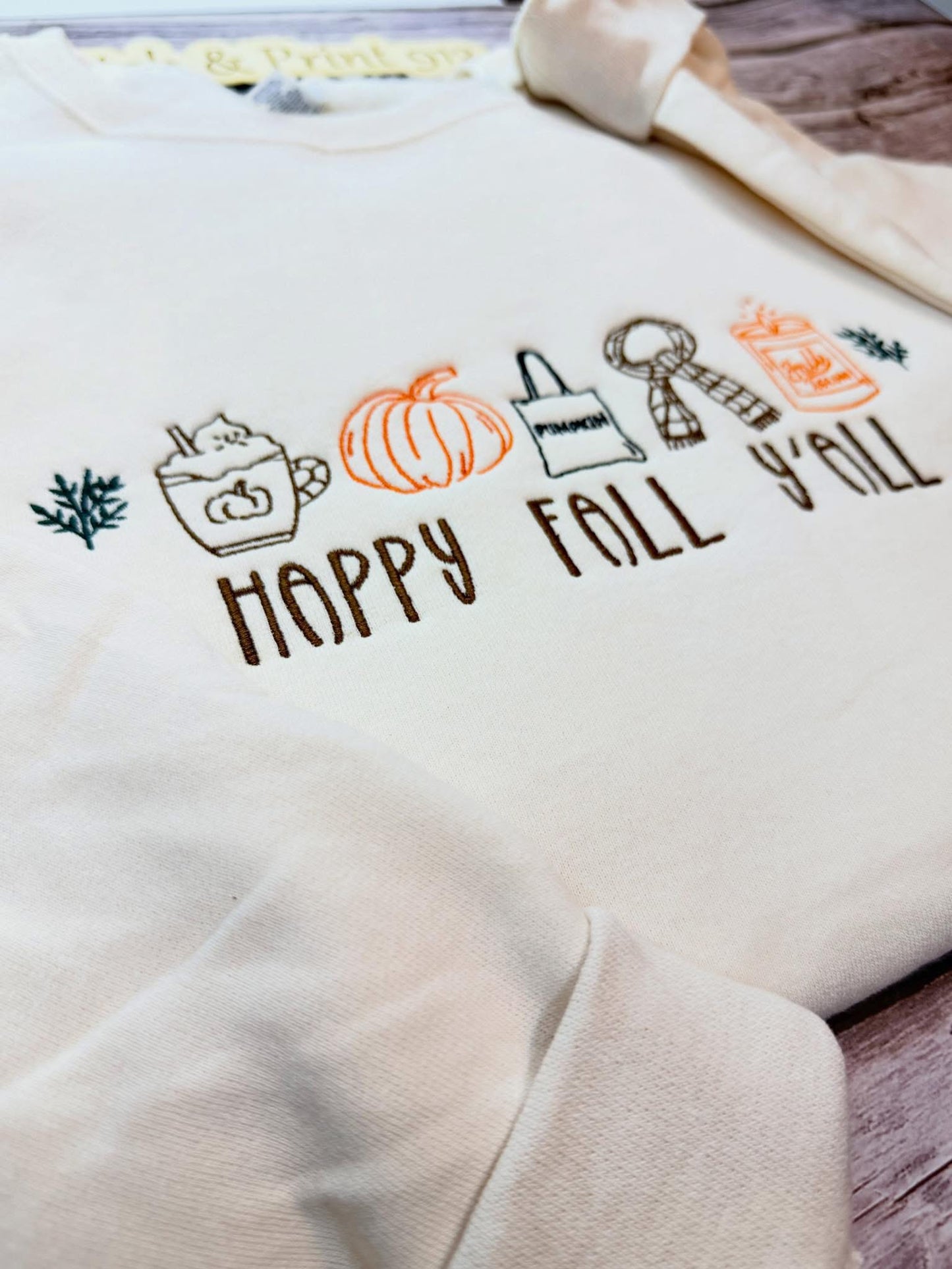 Happy Fall Y’all Embroidered Crewneck 🍂✨