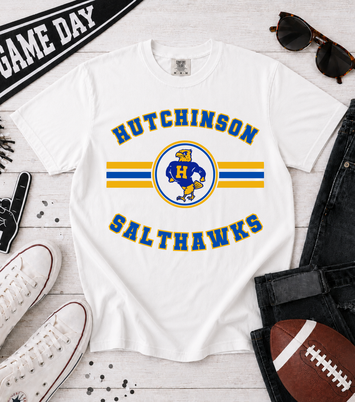 Hutchinson Salthawks Retro Rally Spirit Tee