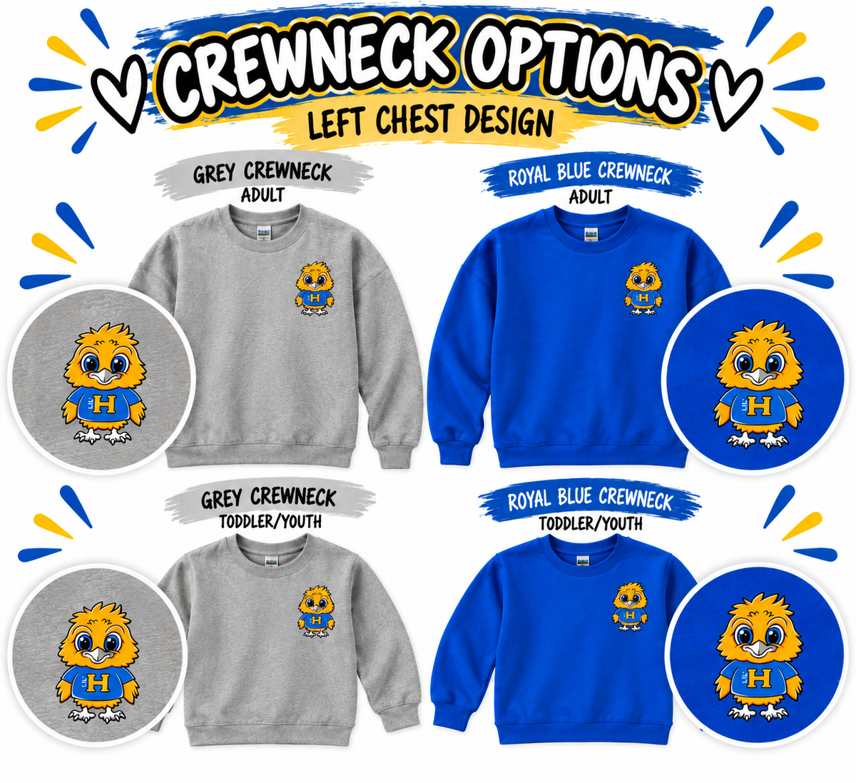 Lil’ Hawks Crewneck