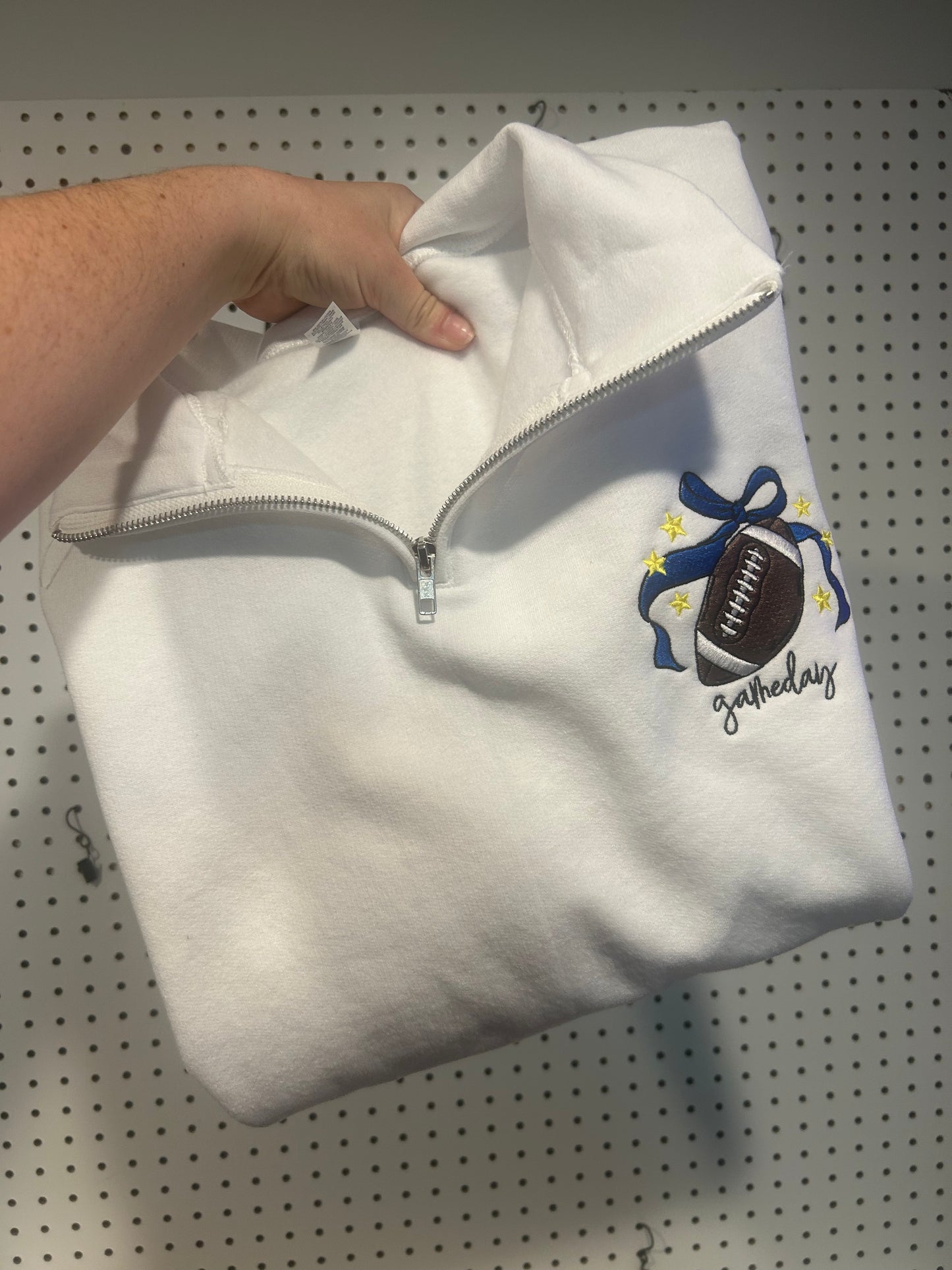 Game Day Embroidered Quarter Zip