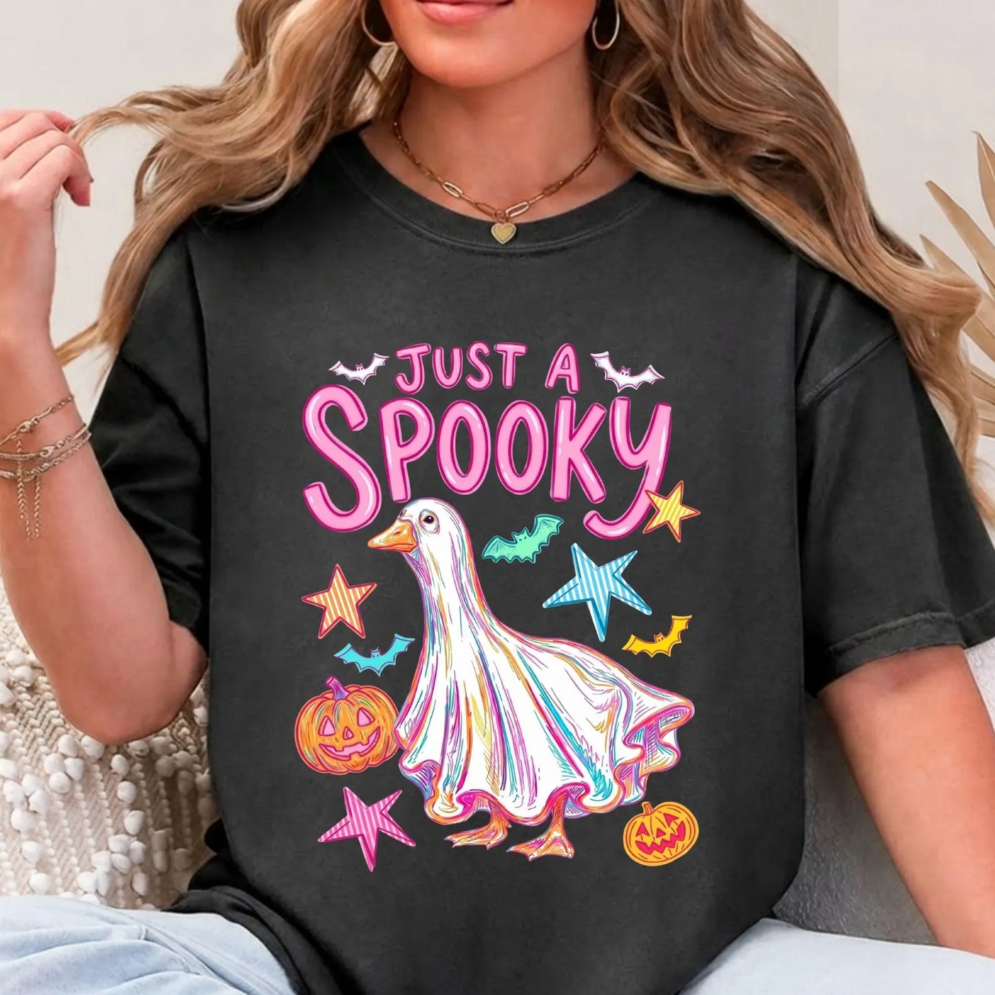 π» Just a Spooky Goose Halloween Tee π