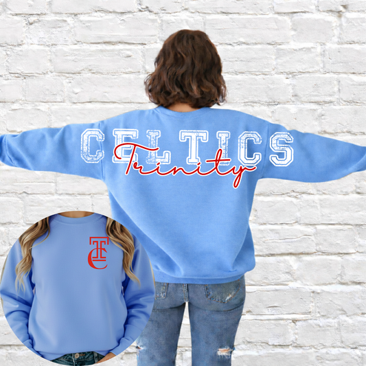 Celtics Full Back Distressed Mascot w/ Pocket