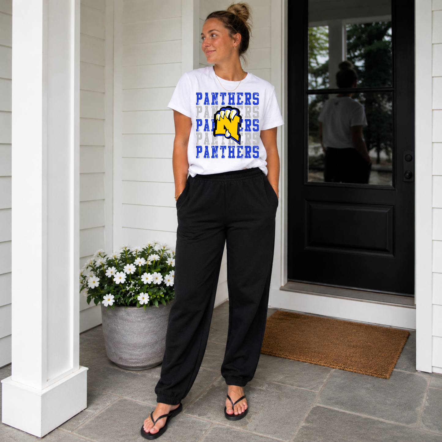 Repeated Mascot Spirit Tee