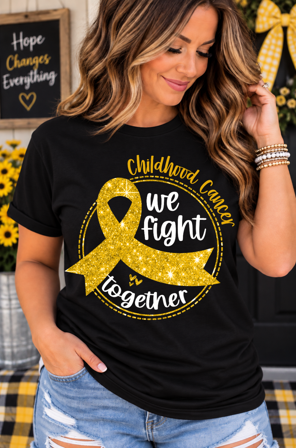 💛 Childhood Cancer Awareness Tees 💛