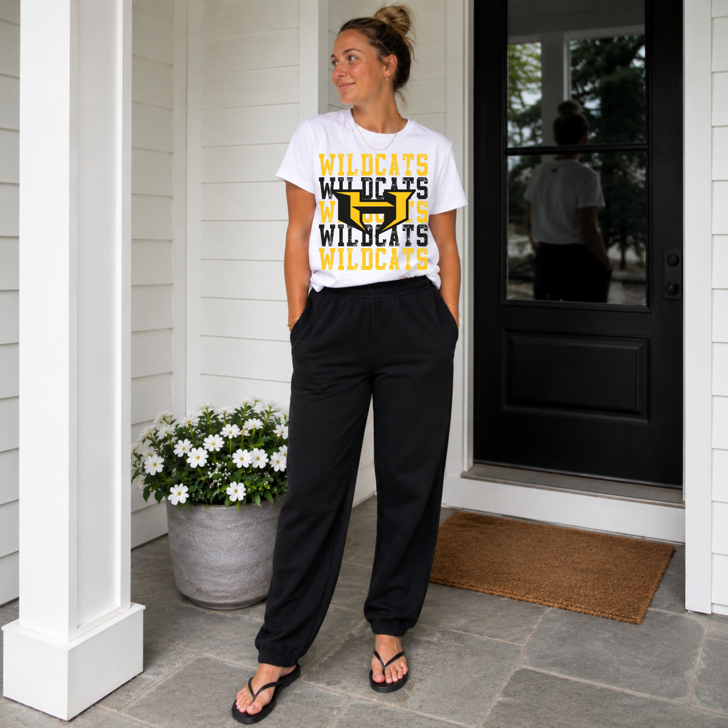 Repeated Mascot Spirit Tee
