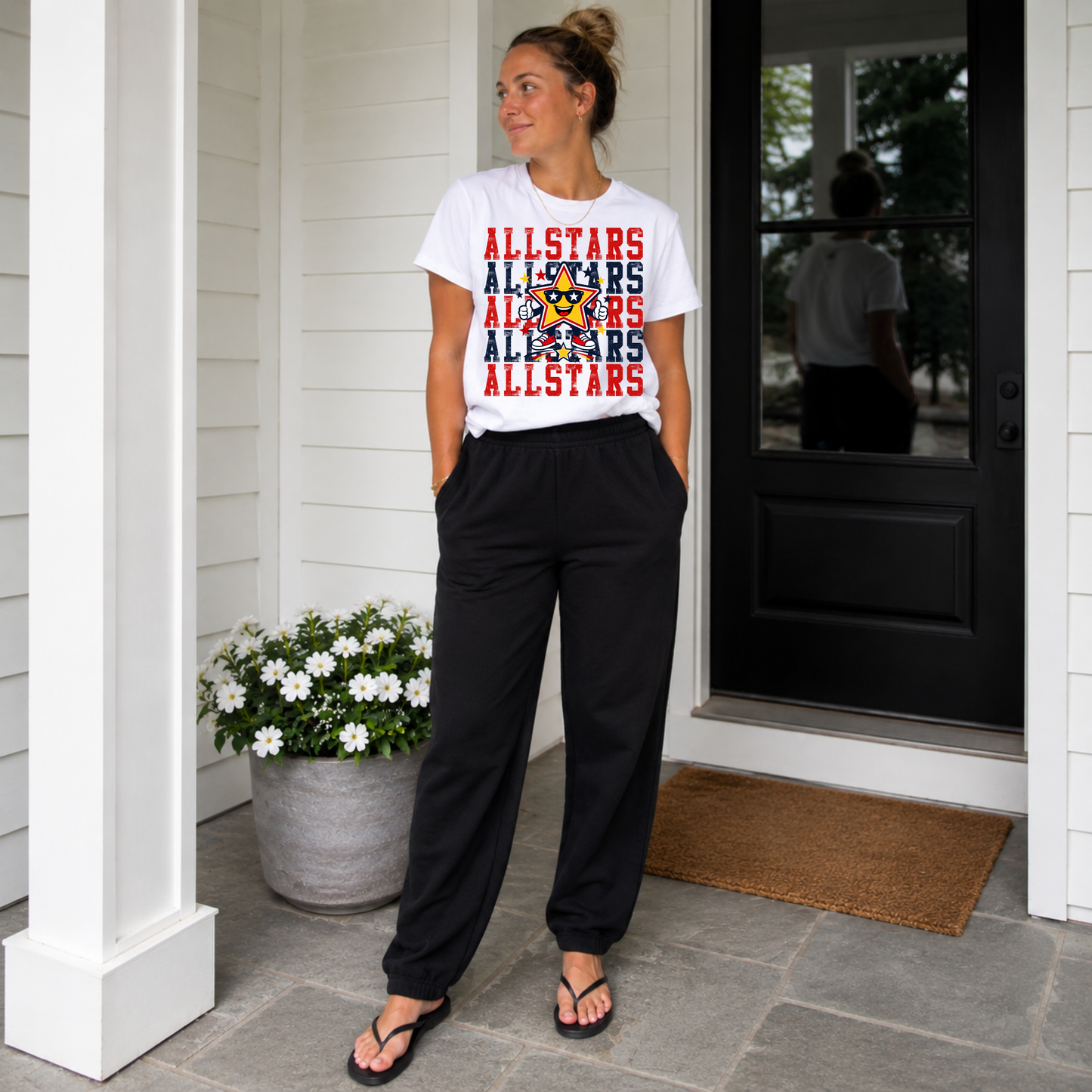 Repeated Mascot Spirit Tee