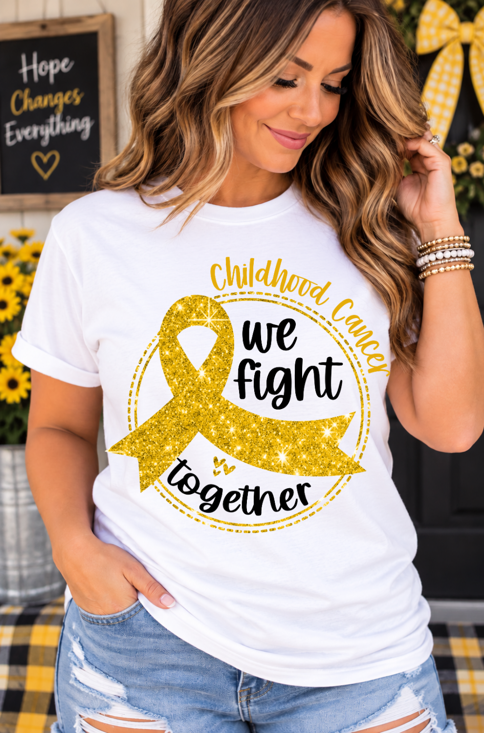💛 Childhood Cancer Awareness Tees 💛