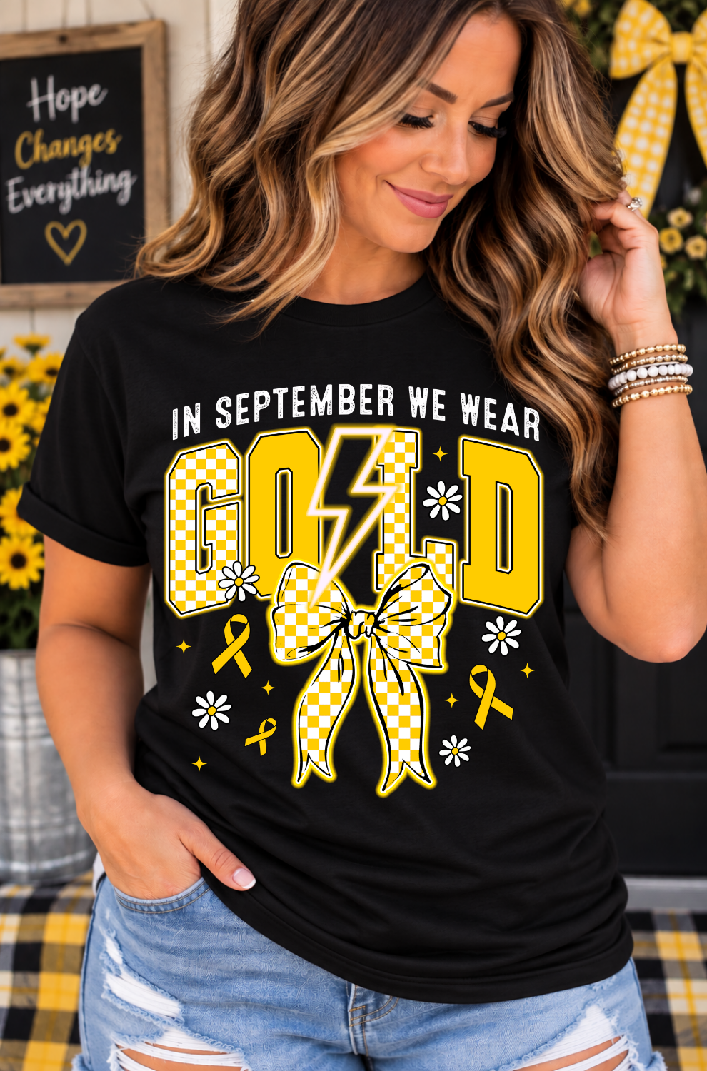 💛 Childhood Cancer Awareness Tees 💛
