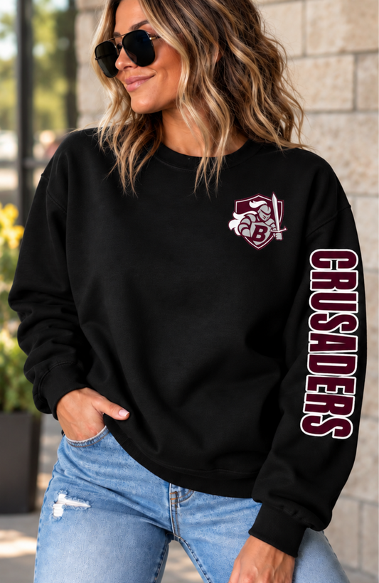 Buhler Crusaders Pocket + Sleeve Crewneck