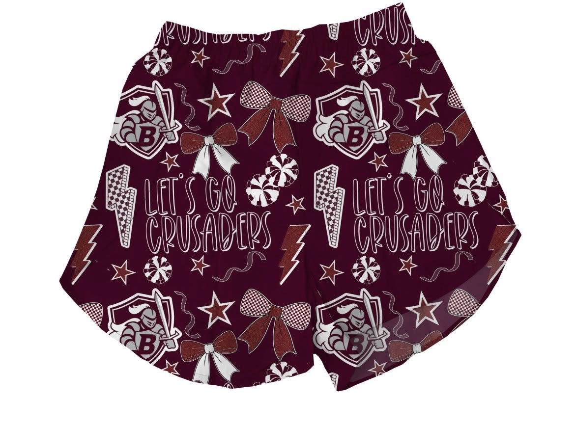 High-Waisted Game Day Shorts (PREORDER)