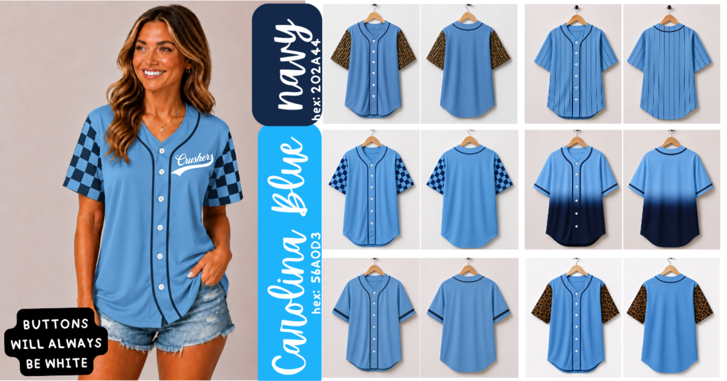 ⚾️ CRUSHERS CUSTOM TEAM JERSEYS ⚾️