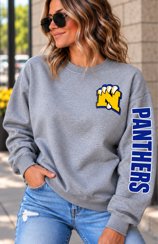 Nickerson Panthers Pocket + Sleeve Crewneck