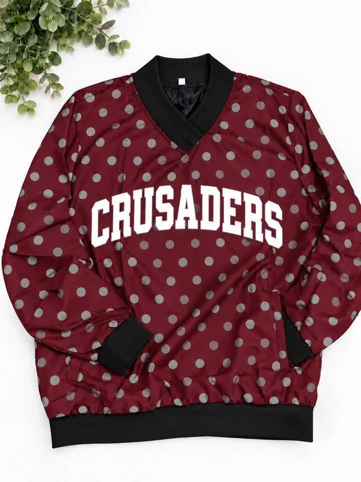 Custom Team Polka Dot Pullover Crusaders