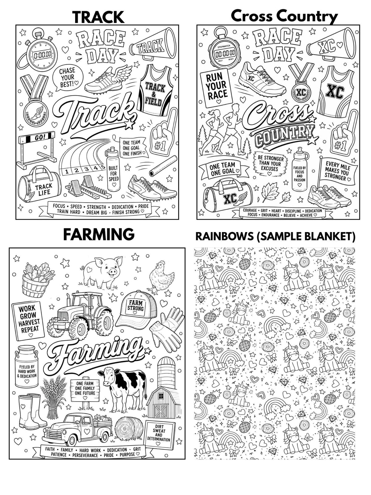 Custom Coloring Sherpa Blanket | PREORDER 🎨