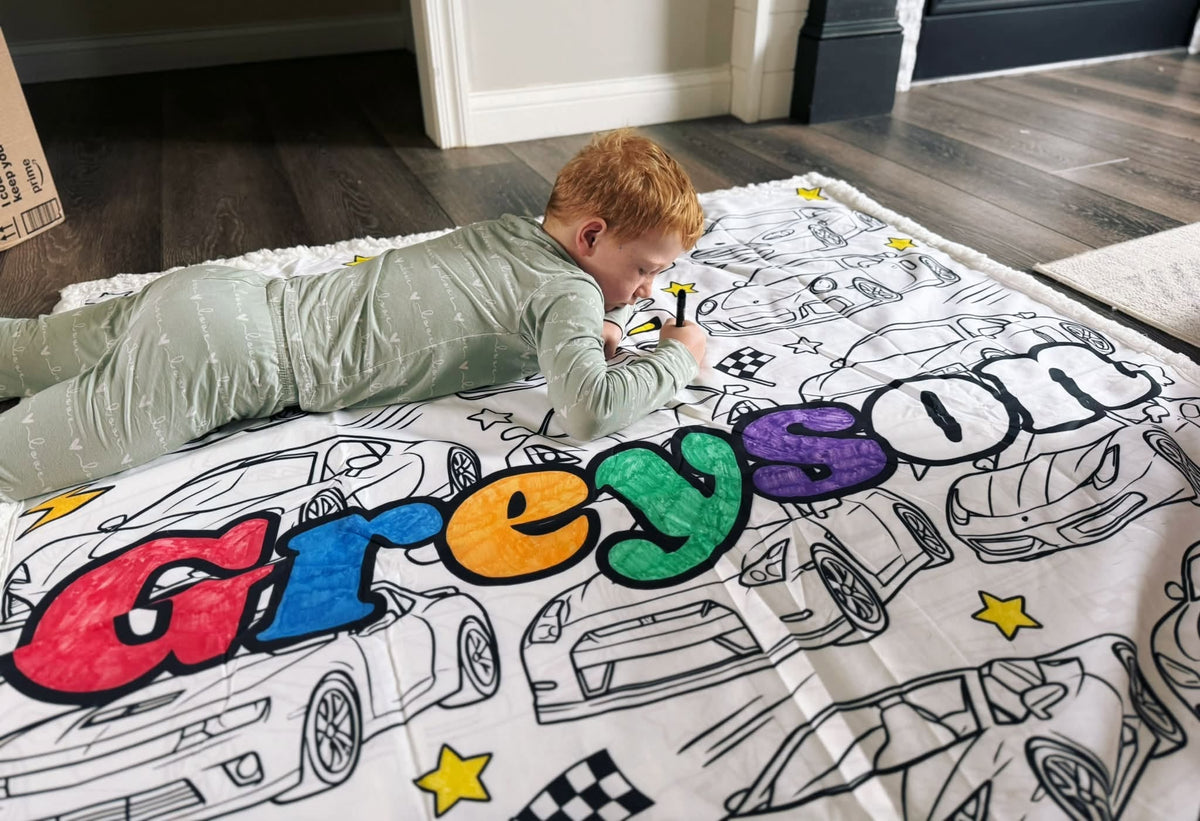Custom Coloring Sherpa Blanket | PREORDER 🎨