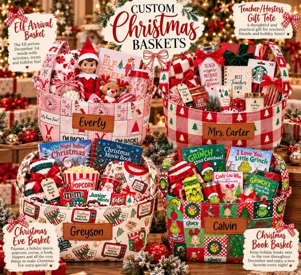 🎄 Custom Christmas Baskets — PREORDER 🎄