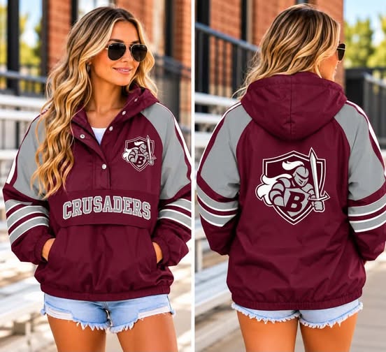 ⭐ Custom Team Spirit Windbreaker Pullover - Crusaders