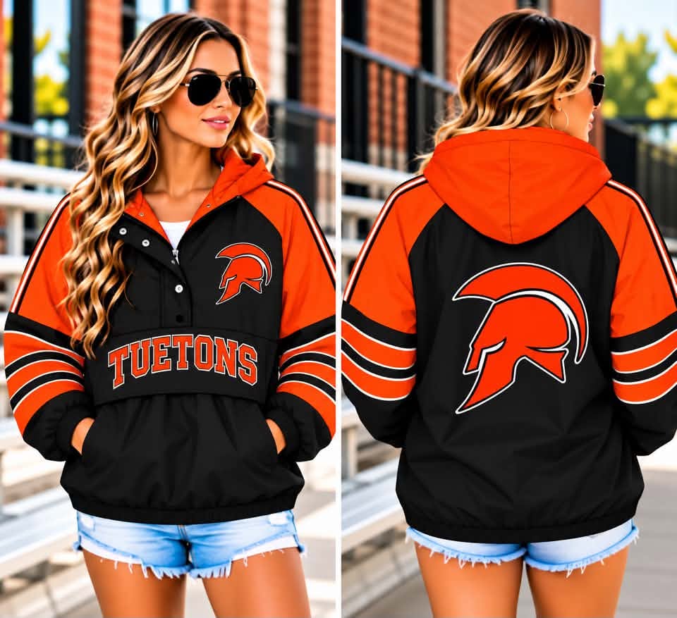 ⭐ Custom Team Spirit Windbreaker Pullover - Teutons