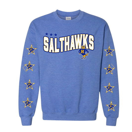 Salthawks White Font Distressed