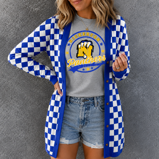 Checkered Cardigan