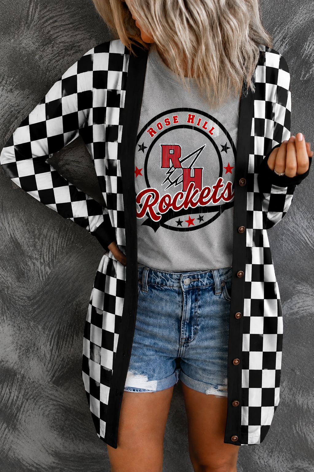 Checkered Cardigan