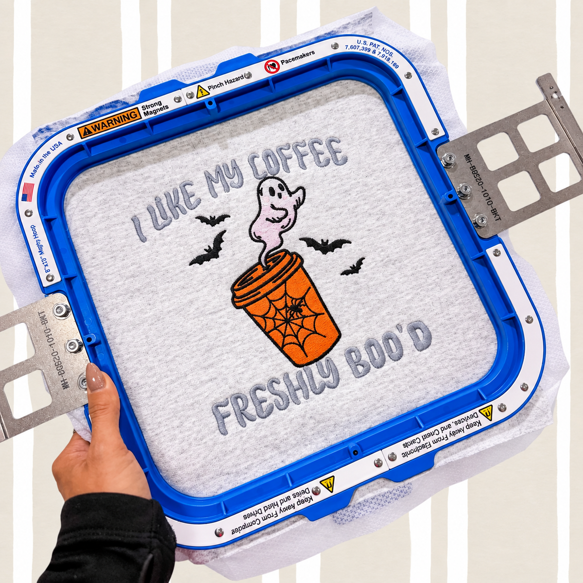 🎃 Halloween Embroidery Sample Stitch-Out