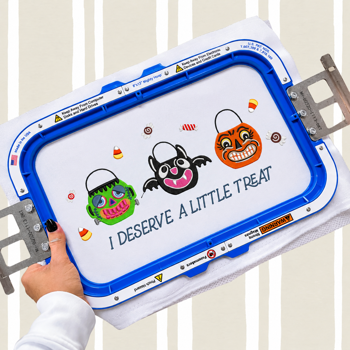 🎃 Halloween Embroidery Sample Stitch-Out