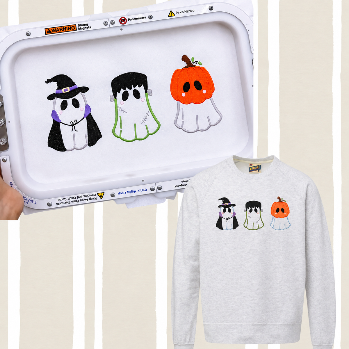 🎃 Halloween Embroidery Sample Stitch-Out