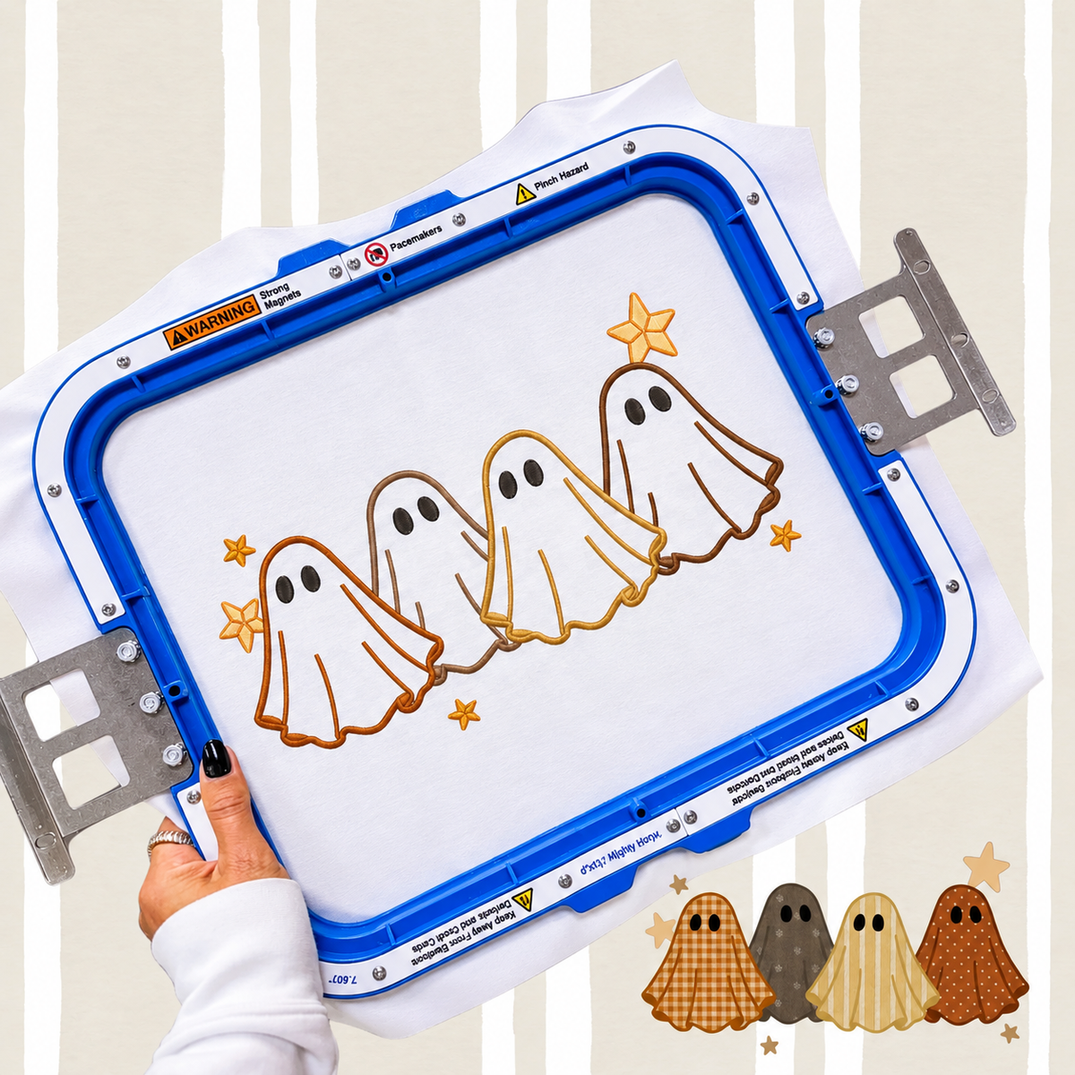 🎃 Halloween Embroidery Sample Stitch-Out