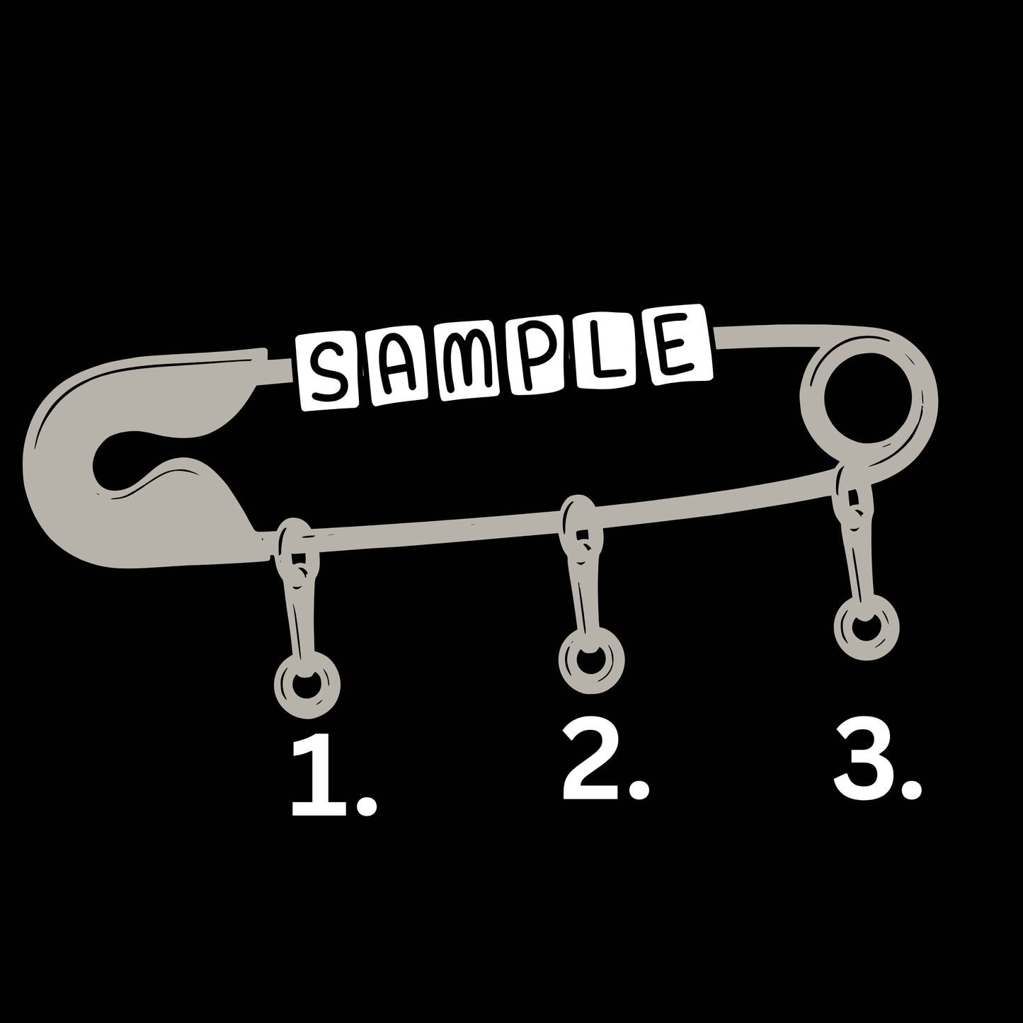 Custom Spirit Charm Design – Bracelet or Safety Pin Tee