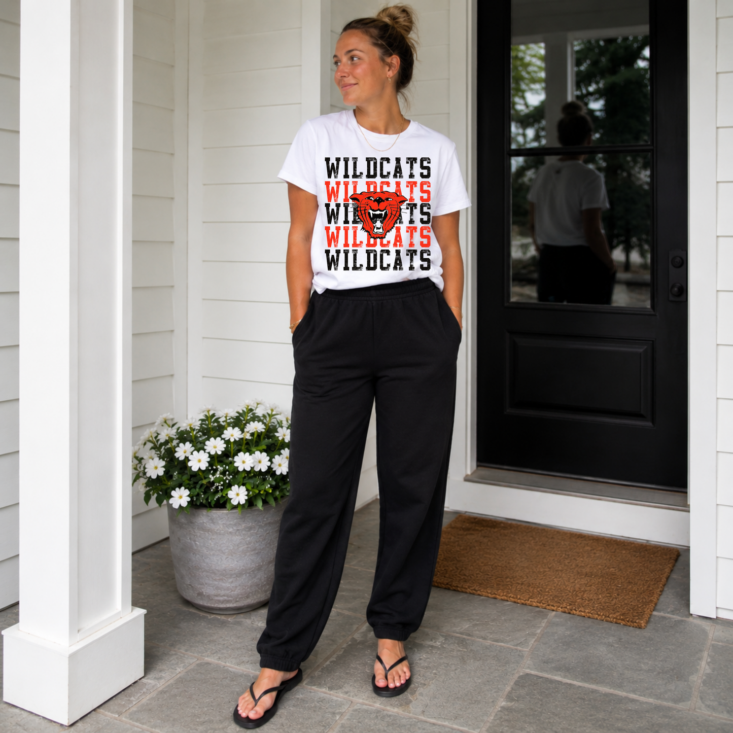 El Dorado Wildcats Repeated Mascot Spirit Tee