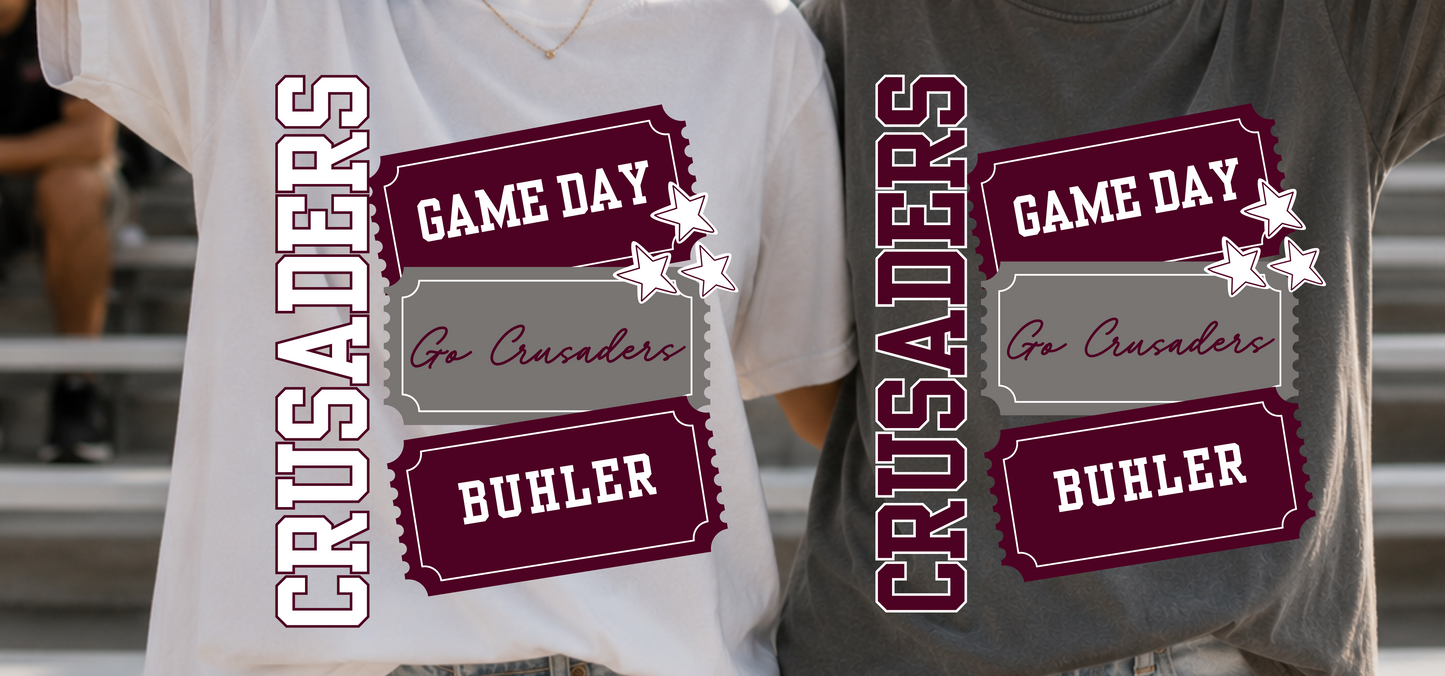 🎟️ Custom Game Day Ticket Tee