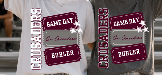 🎟️ Custom Game Day Ticket Tee