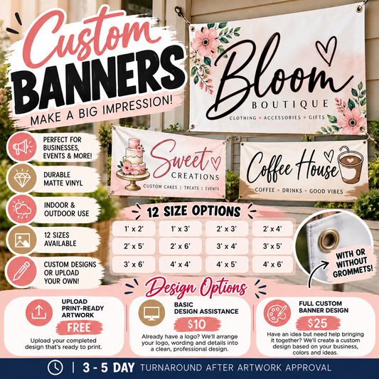 Custom Matte Vinyl Banner