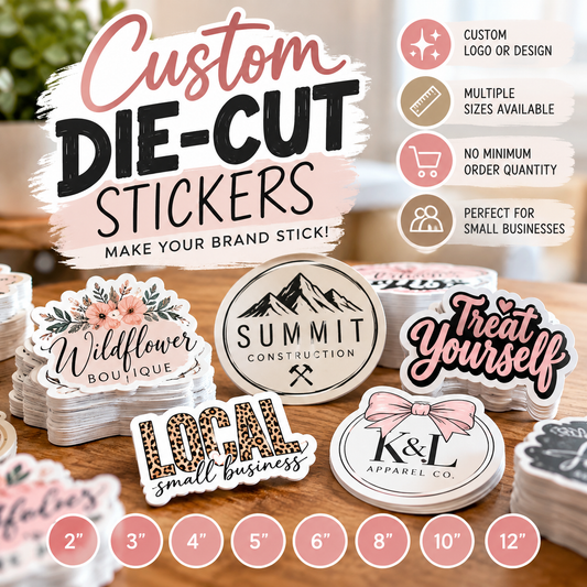 Custom Die-Cut Business Logo Stickers