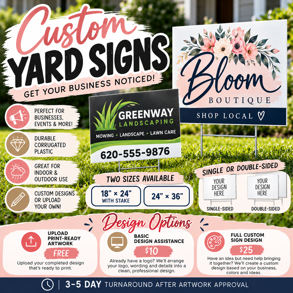 Custom Business Yard Signs