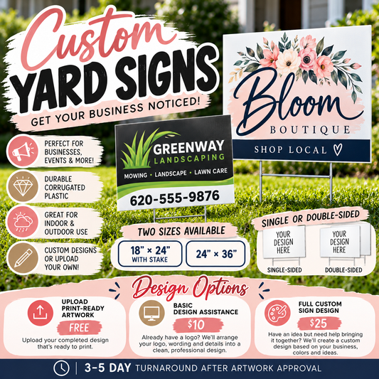 Custom Business Yard Signs
