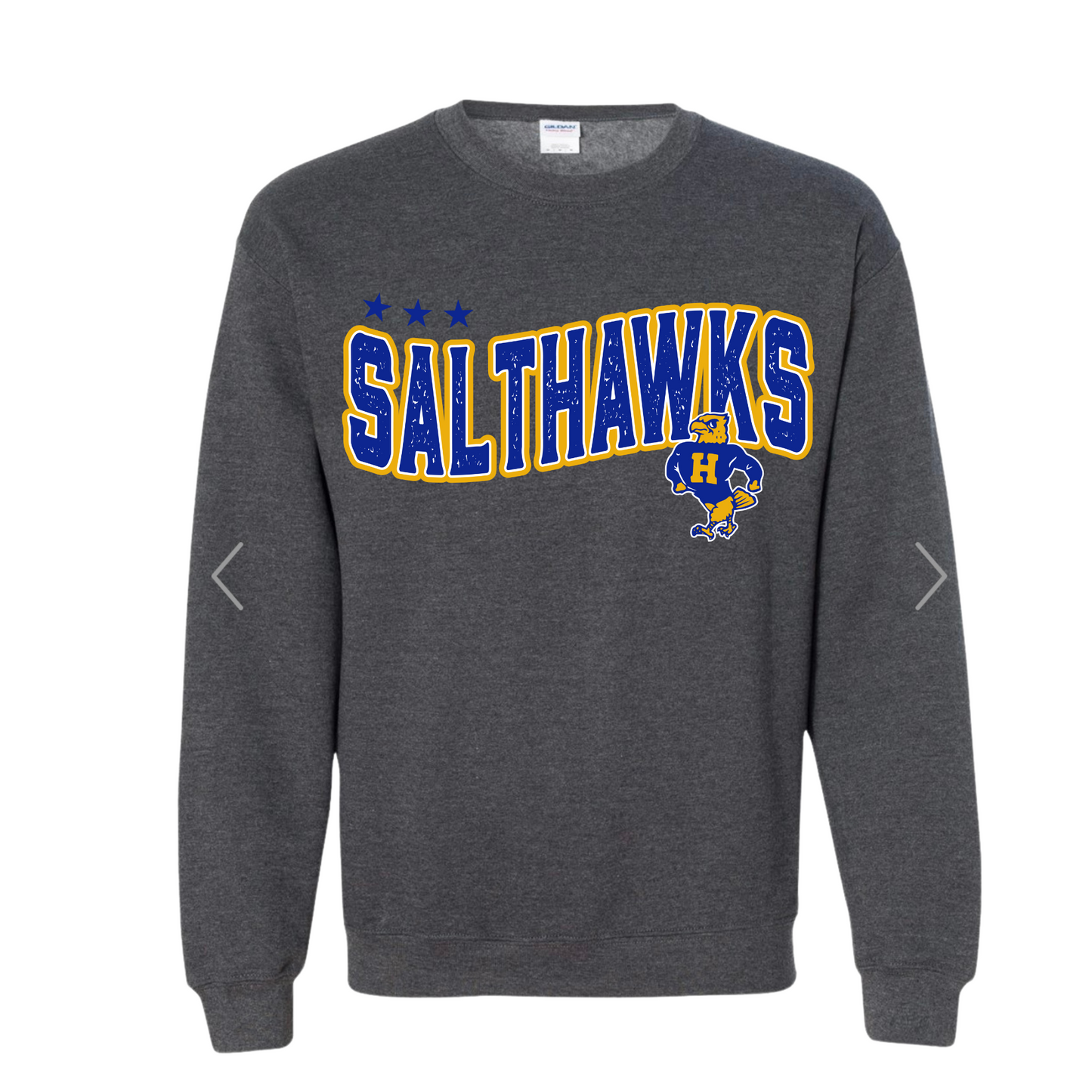 Salthawks Blue Font Distressed