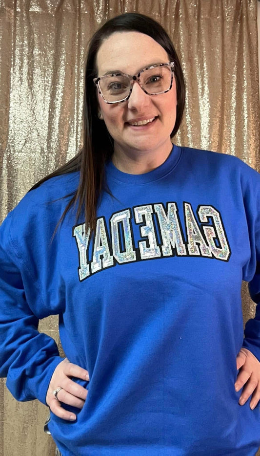 Game day Sequin Crewneck