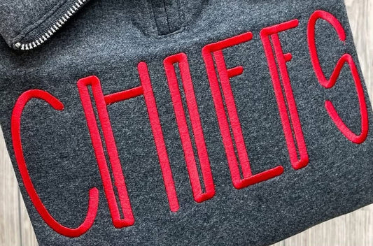 Custom “Name/Team” quarter zip