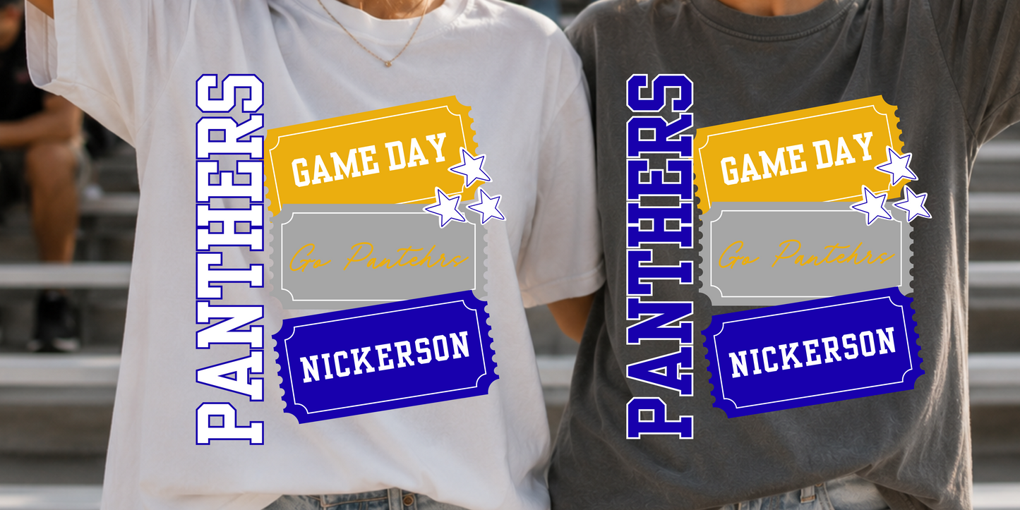 🎟️ Custom Game Day Ticket Tee