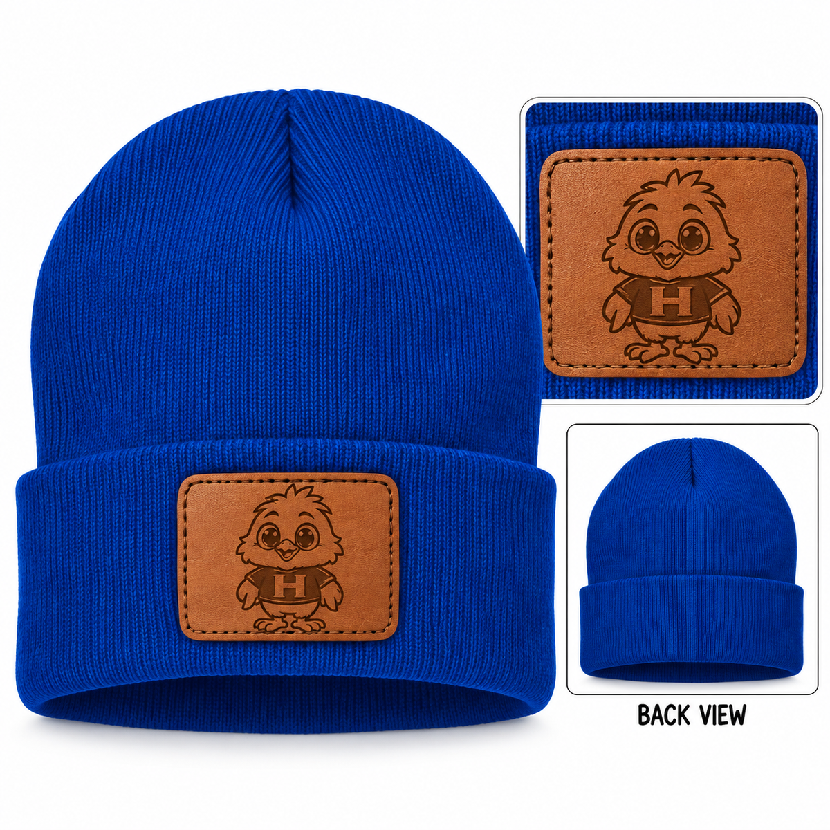 💙 LIL’ HAWKS PATCH BEANIE 💙