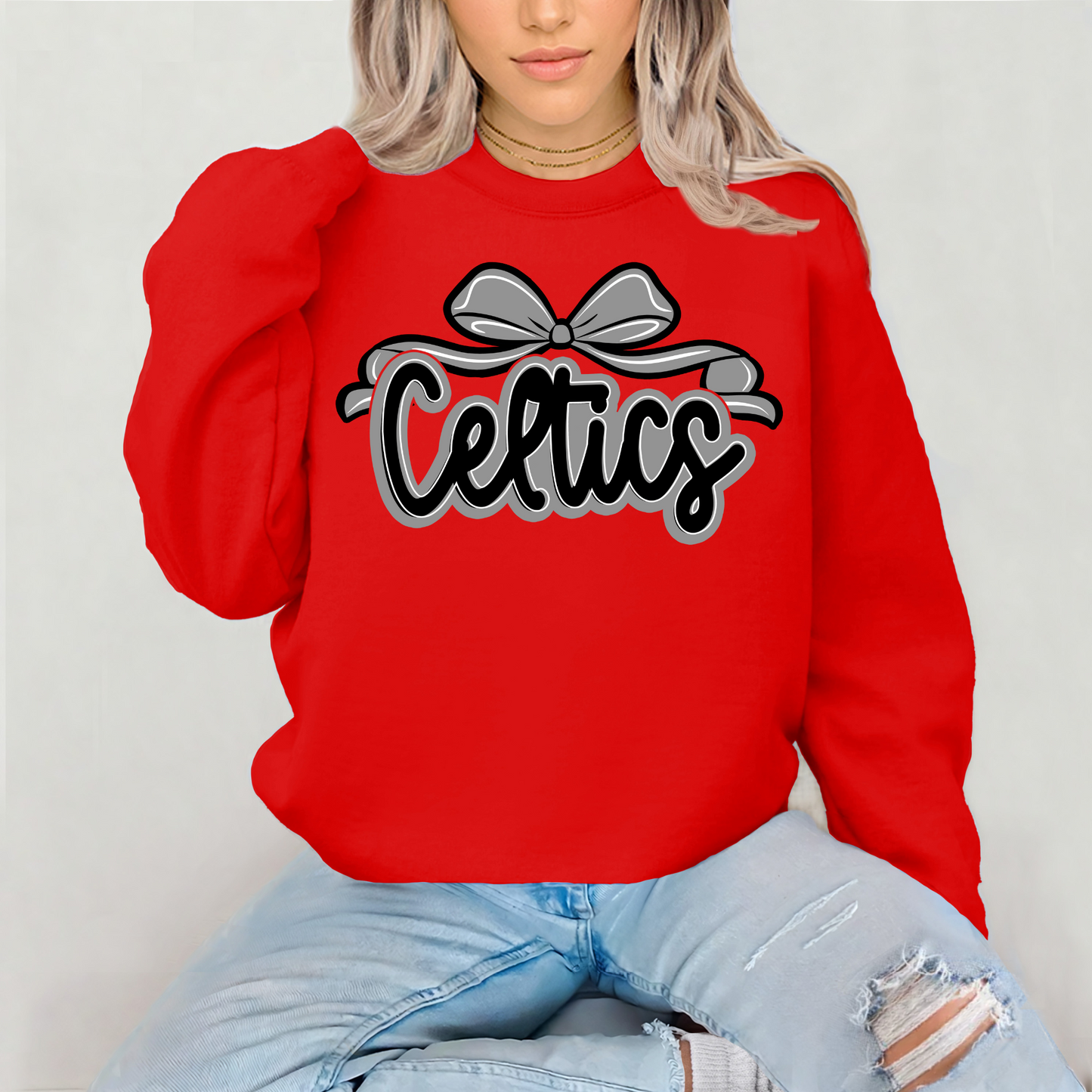 🎀 Bow Celtics Spirit Sweatshirts – Gildan 18000 🎀