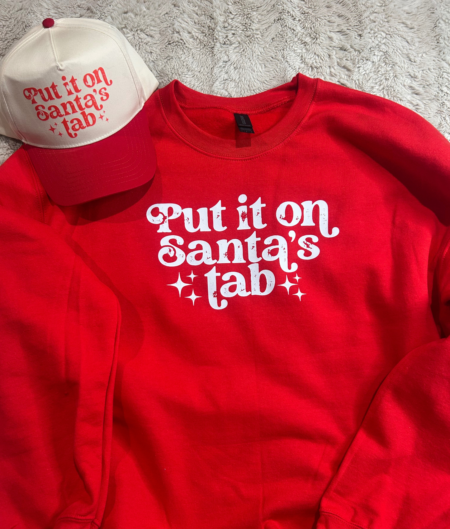 Put it on Santa's Tab Crewneck