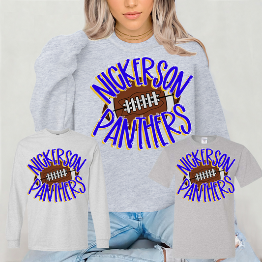 🏈 Nickerson Panthers Football Spiritwear - Toddler