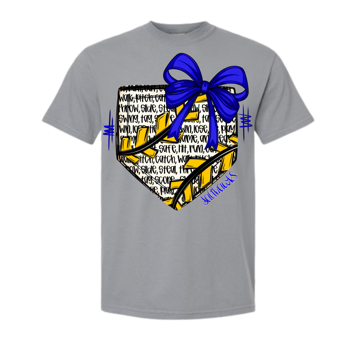 Game Day Home Plate Tee ⚾💙