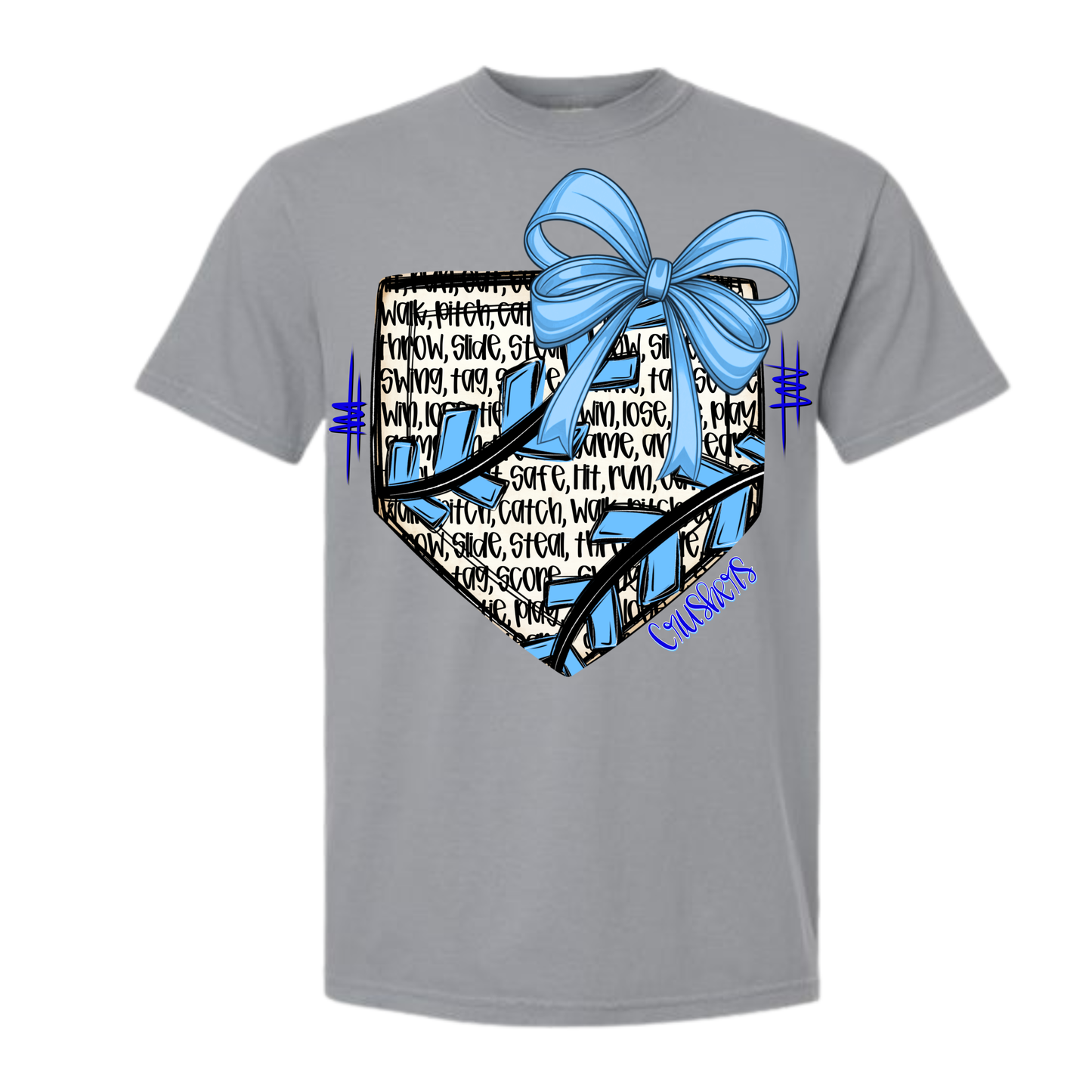 Game Day Home Plate Tee ⚾💙