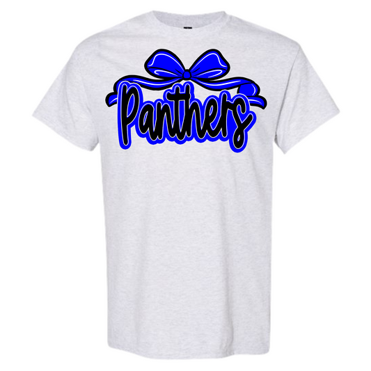 🎀 Spirit Bow Panthers Tee – Gildan 5000