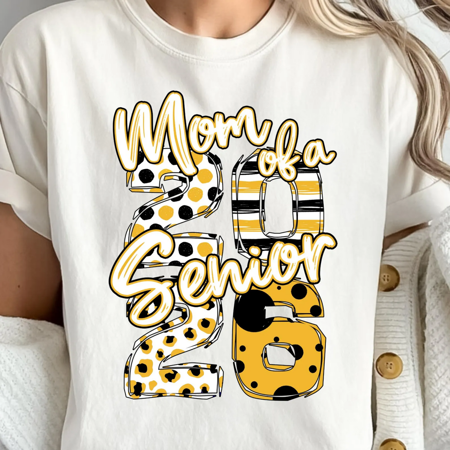 🎓 Senior 2026 Tee Black / Gold - SENIOR